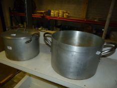 Two Large Aluminium Pans