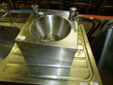 Stainless Steel Wash Hand Basin with Taps
