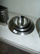 Four Graduated Stainless Steel Bowls