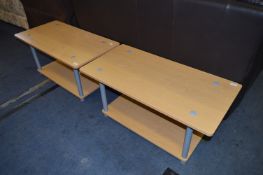 Laminated Beech Side Tables