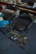 *BLACK GASLIFT BARSTOOL 2PK