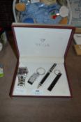 Tega Wristwatch, Pen and Keyring in Presentation Case