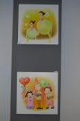 Pair of Unframed Nursery Prints
