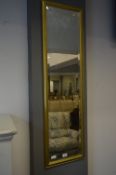 Gilt Framed Bevelled Edge Rectangular Wall Mirror