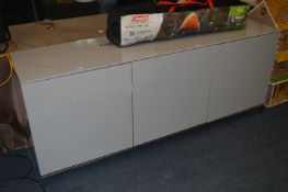 *Laminated Grey Three Drawer Side Cabinet