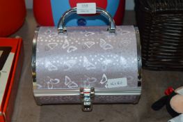 Cosmetics Case with Butterfly Decoration