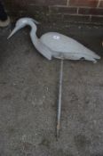 Plastic Heron Pond Ornament