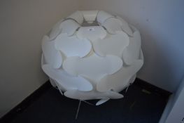 White Plastic Floor Standing Lamp