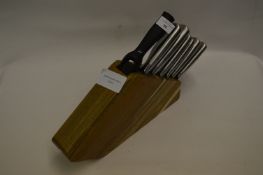 *SABATIER STAINLESS STEEL 10 PIECE KNIFE SET