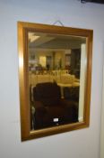 Gilt Framed Bevelled Edge Wall Mirror