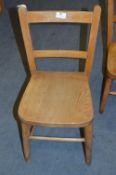 Beech Framed Child's Chair with Oak Seat