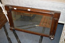 Victorian Mahogany Framed Over Mantel Mirror