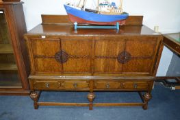 Oak Sideboard on Stretcher Base