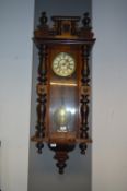 Walnut Cased Pendulum Wall Clock
