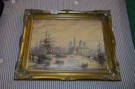 Gilt Framed Oil Painting 