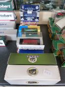 Ten Boxed Diecast Model Buses and Trams
