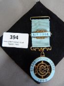 Masonic Medal with Bar and Ribbon 