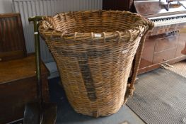 Large Cane Fish Landing Basket