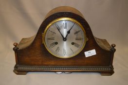 Oak Cased Mantel Clock