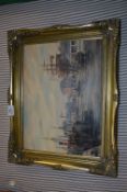 Gilt Framed Oil Painting 