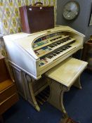 Wurlitzer Total Tone Deluxe Electronic Organ and Stool