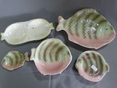 Shorter & Sons Pottery Fish Serving Set