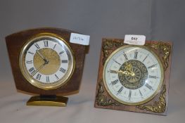 Two 1970's Mantel Clocks
