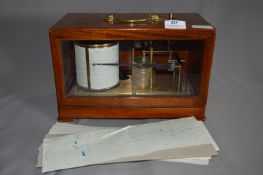Wood Cased Casella Barograph