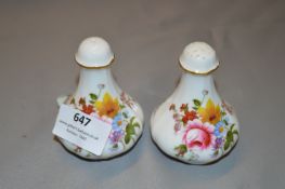 Royal Crown Derby Salt and Pepper Pots