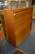 Teak Multi Width Bureau Cabinet