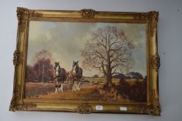 Gilt Framed Oil on Canvas 