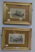 Pair of Gilt Framed Watercolours 
