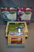 Five Boxed Diecast Vehicles Collection; Railway, Grocery, Harrods, etc.