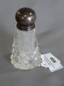 Silver Topped Condiment Bottle 