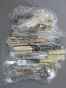 Quantity of Ivorine Handled Silver Plated Cutlery
