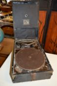 HMV Portable Windup Gramophone
