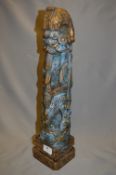 Carved Wood South American Totem Pole