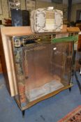 1950's Display Cabinet, Glass Sliding Doors