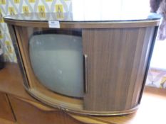 Gec Black and White TV in Cabinet