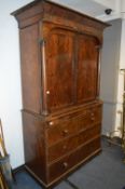 19th Century Mahogany Linen Press