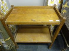 Oak Two Tier Tea Trolley