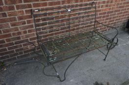 Wrought Metal Garden Bench