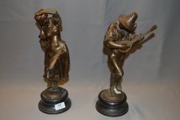 Pair of Spelter Figurines 