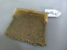 9ct Gold Chain Mesh Purse 28.3g