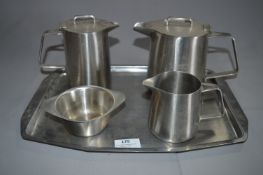 Old Hall Stainless Steel Five Piece Tea Set