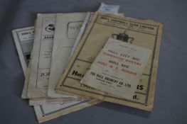 Collection of 1950's Hull FC Rugby Programmes