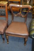 Victorian Mahogany Kidney Backed Armchair
