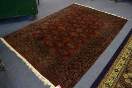 Dark Red Pattern Rug 6'3