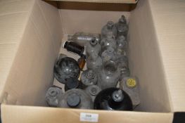 Box Containing Chemists Bottles and a Gypsy Bowl