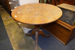 Circular Pine Tip Table on Pedestal Base